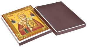 Icon "St. Nicholas the Wonderworker" Palekh